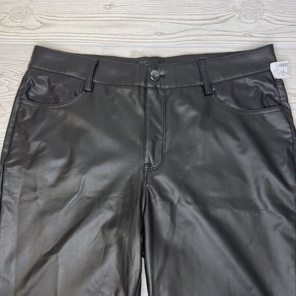 Maurices RTV Perfect Faux Leather Skinny High Rise Pant Women's 18 Reg Black NWT - Picture 5 of 14